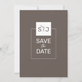 Moderne Minimalistische Save the Date Kaart (Voorkant)