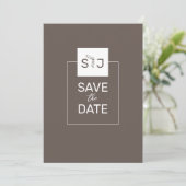 Moderne Minimalistische Save the Date Kaart (Staand voorkant)