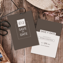 Moderne Minimalistische Save the Date Kaart