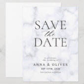Moderne Minimalistische Save the Date Kaart (Voorkant / Achterkant)