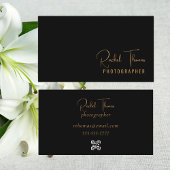 Moderne Minimalistische Scannable QR Code Professi Visitekaartje