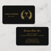 Moderne, minimalistische schaar die haarpieklijst  visitekaartje (Voorkant / Achterkant)