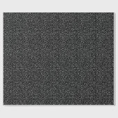 Moderne minimalistische Schattigee Polka Dot zwart Cadeaupapier (Vlak)