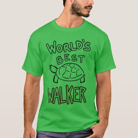 Moderne Minimalistische Schildpadlijn Kunst T-shirt (Voorkant)