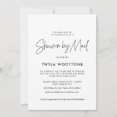 Moderne minimalistische schok per post kaart (Voorkant)