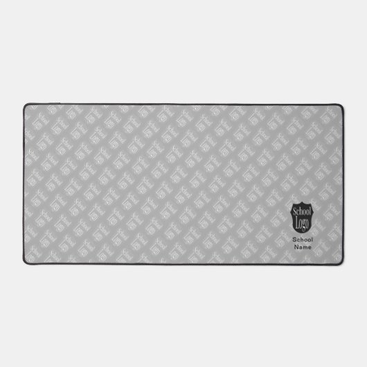 Moderne minimalistische school Logo Grey Bureaumat (Voorkant)