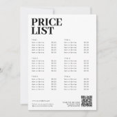 Moderne Minimalistische Schoonheidsprijs Lijst Men (Voorkant)