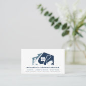 Moderne minimalistische schoonmaakservice sociale  visitekaartje (Staand voorkant)