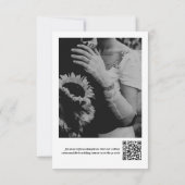 Moderne Minimalistische Script 2 Zijden Foto's Huw Save The Date (Achterkant)