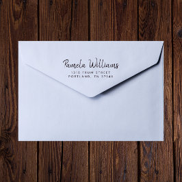 Moderne Minimalistische Script Aangepaste Naam Ret Rubberstempel