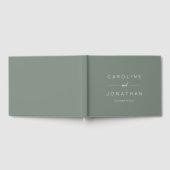 Moderne Minimalistische Script Aangepaste Trouw Sa Gastenboek (Volledig)