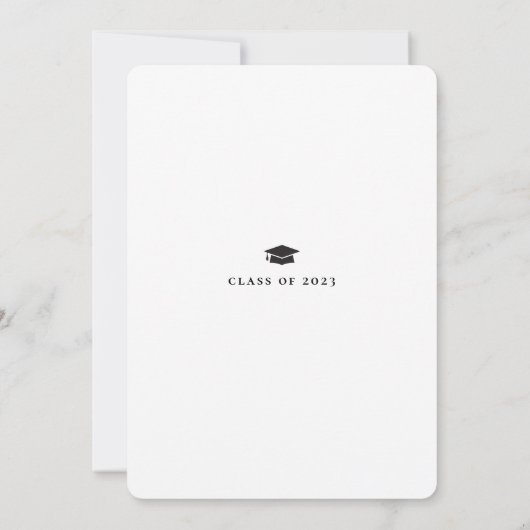 Moderne Minimalistische Script Afstuderen 2023-par Kaart (Achterkant)