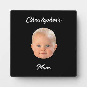 Moderne Minimalistische Script Babyface Foto Moede Fotoplaat