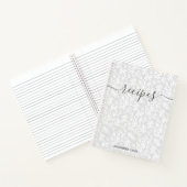Moderne Minimalistische Script Botanische Aangepas Notitieboek (Binnen)