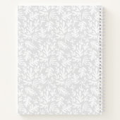 Moderne Minimalistische Script Botanische Aangepas Notitieboek (Achterkant)