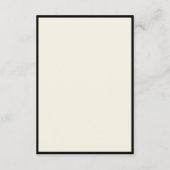 Moderne minimalistische script bruiloft detail Kaa Informatiekaartje (Achterkant)