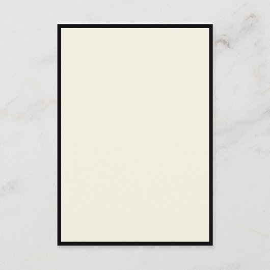 Moderne minimalistische script bruiloft detail Kaa Informatiekaartje (Achterkant)