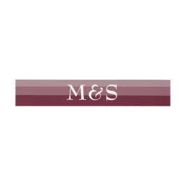Moderne Minimalistische Script Burgundy Trouwdag Uitnodigingen Wikkel