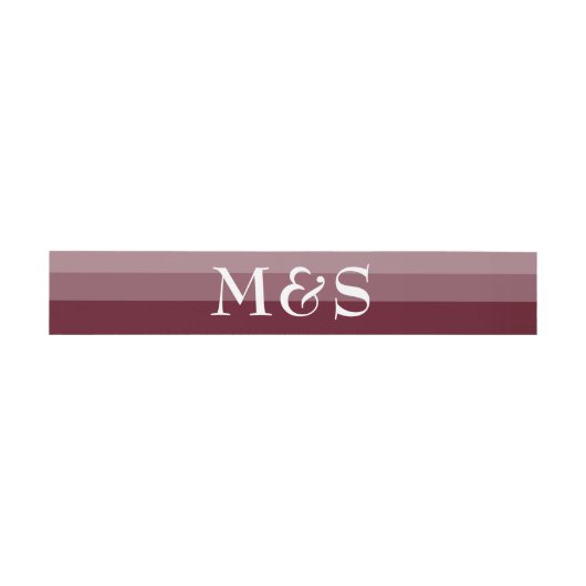 Moderne Minimalistische Script Burgundy Trouwdag Uitnodigingen Wikkel (Vlak)