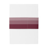 Moderne Minimalistische Script Burgundy Trouwdag Uitnodigingen Wikkel (Achterkant Voorbeeld)