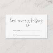 Moderne Minimalistische Script Candy Raadspel Kaar Informatiekaartje (Voorkant)