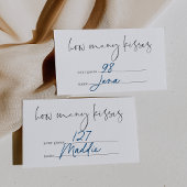 Moderne Minimalistische Script Candy Raadspel Kaar Informatiekaartje