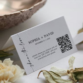 Moderne Minimalistische Script Capture The Love QR Kaart