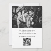 Moderne Minimalistische Script en Twee Foto's | Tr Save The Date (Achterkant)