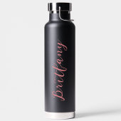 Moderne Minimalistische Script Gepersonaliseerd Waterfles