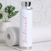 Moderne Minimalistische Script Gepersonaliseerde B Waterfles