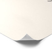 Moderne Minimalistische Script Ivoor Huwelijk Poster (Hoek)