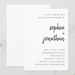 Moderne Minimalistische Script | Koppels Bruisbad Kaart