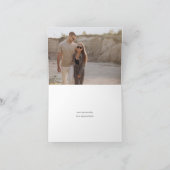 Moderne Minimalistische Script "Met Dankbaarheid" Bedankkaart (Binnen)