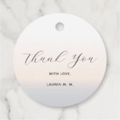 Moderne Minimalistische Script Parel 30e Verjaarda Bedankjes Labels (Achterkant)