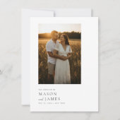 Moderne Minimalistische Script QR Code Foto Budget Kaart (Voorkant)