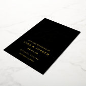 Moderne Minimalistische Script Save the Date Folie Uitnodiging (Gedraaid)