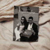 Moderne Minimalistische Script Trouwdatum Bewaar d Kaart