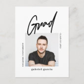 Moderne Minimalistische Script Uitnodiging voor Af (Voorkant)