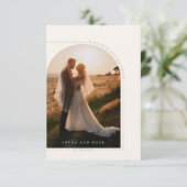 Moderne, minimalistische scriptfoto Hartelijk dank Bedankkaart (Staand voorkant)