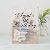 Moderne, minimalistische scriptfoto-introductie op kaart (Staand voorkant)