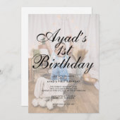 Moderne, minimalistische scriptfoto-introductie op kaart (Voorkant / Achterkant)