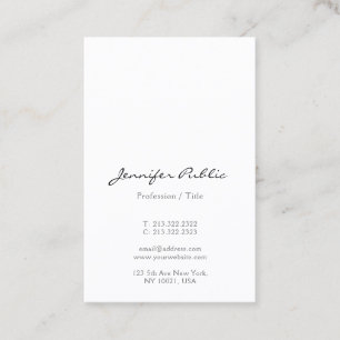 Moderne minimalistische scriptglans Euro Size Vert Visitekaartje