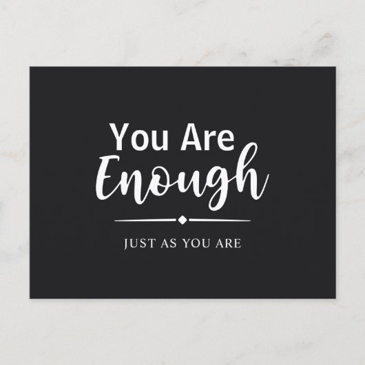 Moderne minimalistische scriptkalligrafie inspirer briefkaart (Voorkant)