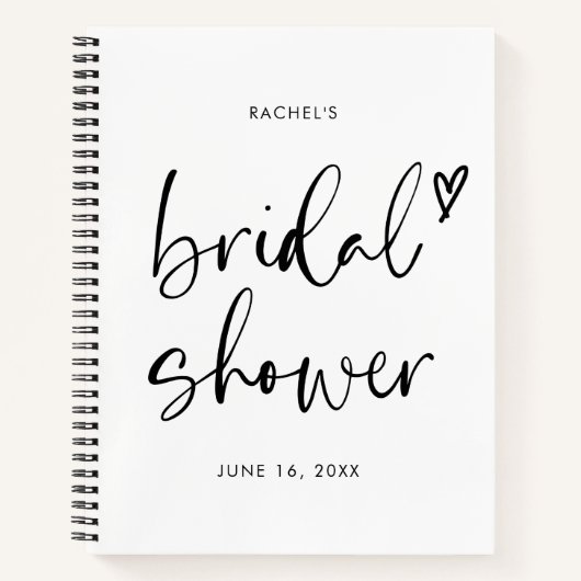 Moderne minimalistische scriptlijst met cadeaus vo notitieboek (Voorkant)