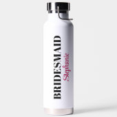 Moderne Minimalistische Scriptuur Trouw Bruidsfees Waterfles