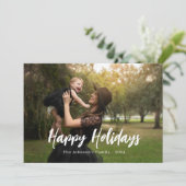 Moderne, minimalistische serie Kerstmis Feestdagenkaart (Staand voorkant)