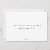 Moderne, minimalistische serie Kerstmis Feestdagenkaart (Achterkant)