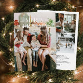 Moderne, minimalistische serie Kerstmis Feestdagenkaart