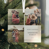 Moderne, minimalistische serie Kerstmis Glas Ornament