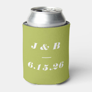Moderne Minimalistische Serif Chartreuse Limoengro Blikjeskoeler